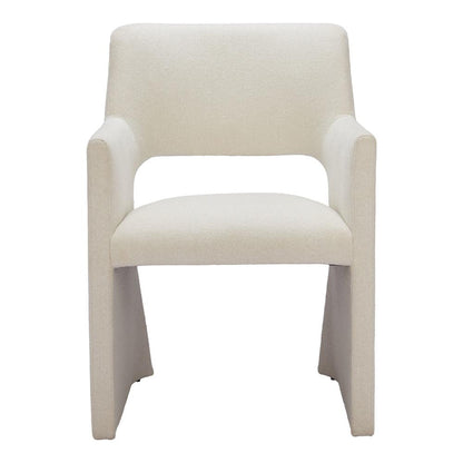 Zuo Modern - Minet Dining Chair Linen White - 109998 veiw 3