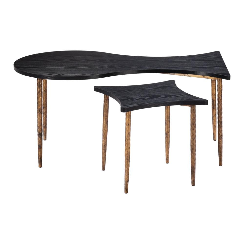 Zuo Modern - Norden Coffee Table Set (2-Piece) Black & Bronze - 110032 veiw 3