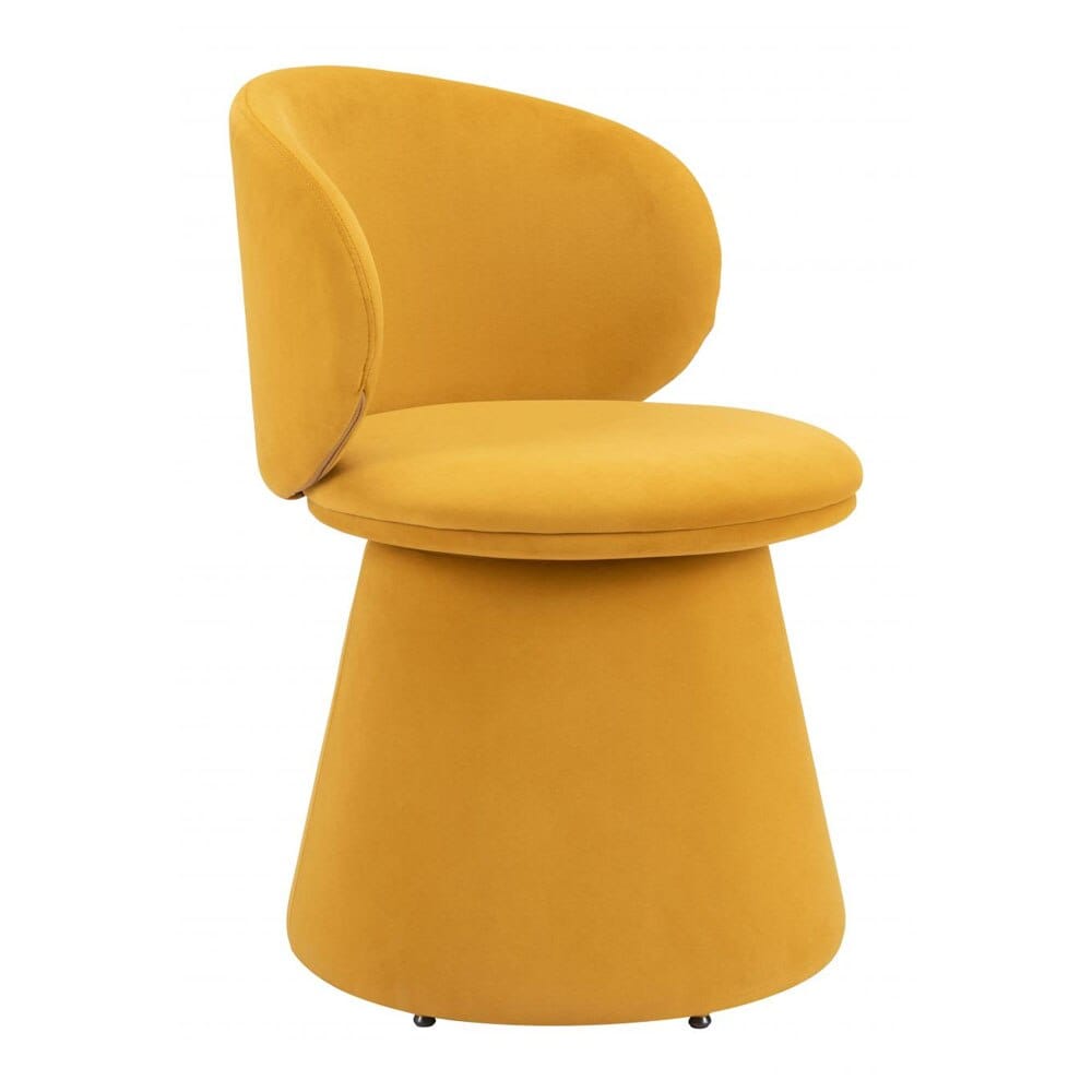 Zuo Modern - Oblic Swivel Dining Chair Orange - 110203 veiw 1