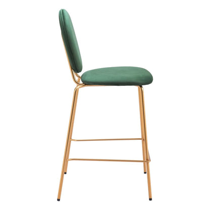 Zuo Modern - Odessa Counter Stool (Set of 2) Green & Gold - 109805 veiw 2