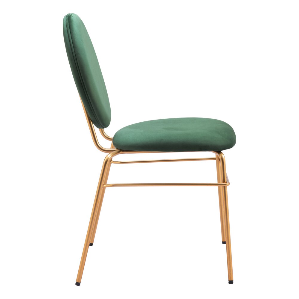 Zuo Modern - Odessa Dining Chair (Set of 2) Green & Gold - 109804 veiw 2