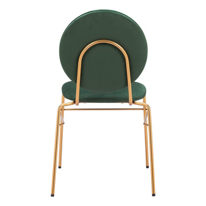 Zuo Modern - Odessa Dining Chair (Set of 2) Green & Gold - 109804 veiw 4
