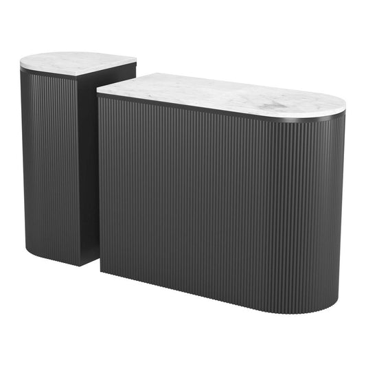 Zuo Modern - Ormara Console Table Set (2-Piece) White & Black - 109921 veiw 1