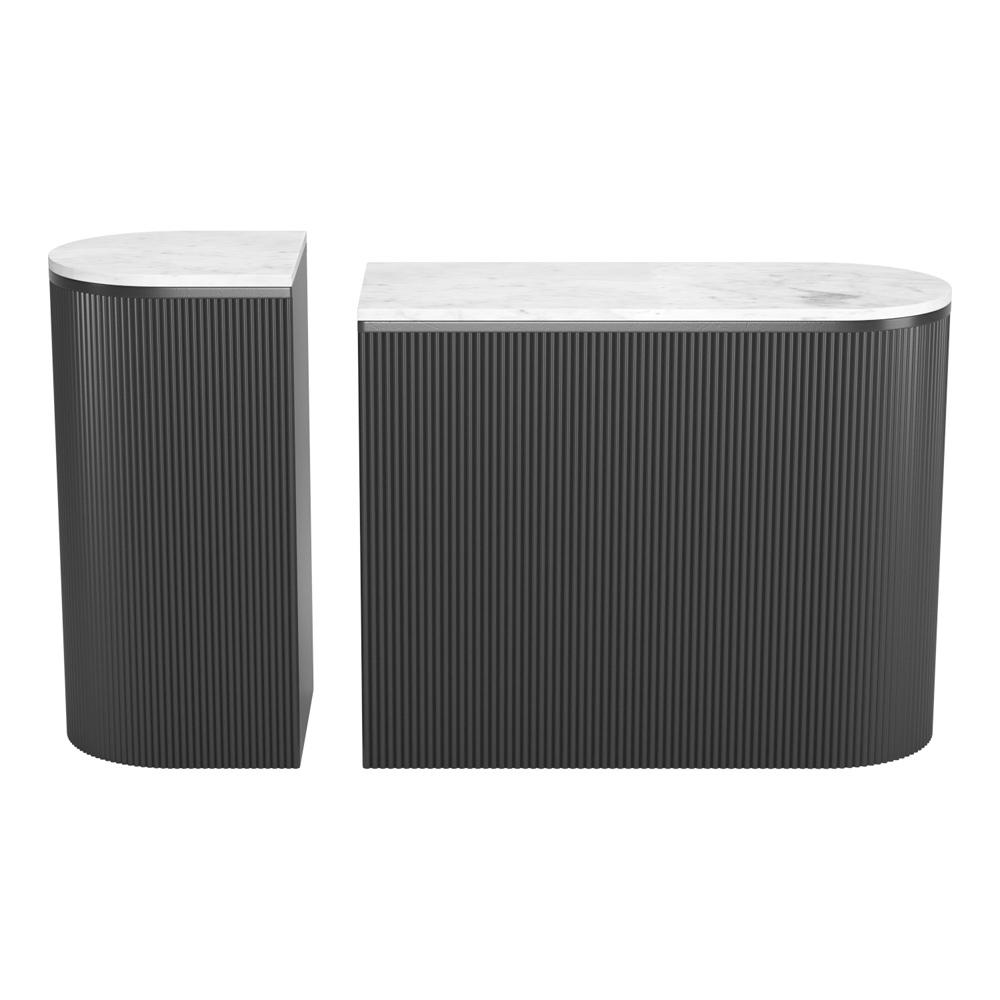 Zuo Modern - Ormara Console Table Set (2-Piece) White & Black - 109921 veiw 3
