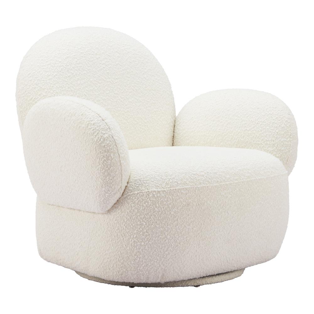 Zuo Modern - Pilka Swivel Chair White - 110280 veiw 1