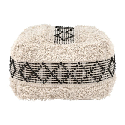 Zuo Modern - Pisco Ottoman Beige & Black - 109823 veiw 2
