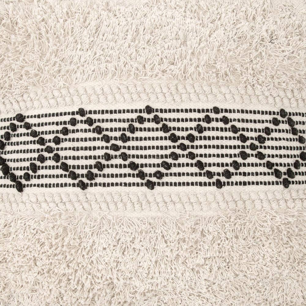 Zuo Modern - Pisco Ottoman Beige & Black - 109823 veiw 4