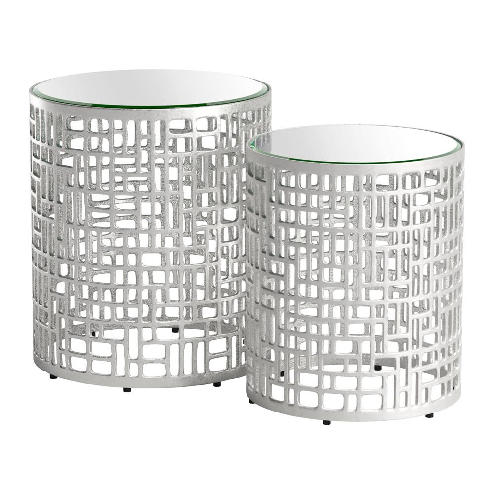 Zuo Modern - Reden Side Table Set (2-Piece) Silver - 110153 veiw 2