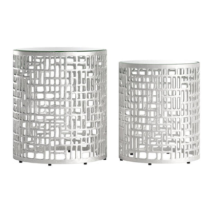 Zuo Modern - Reden Side Table Set (2-Piece) Silver - 110153 veiw 3
