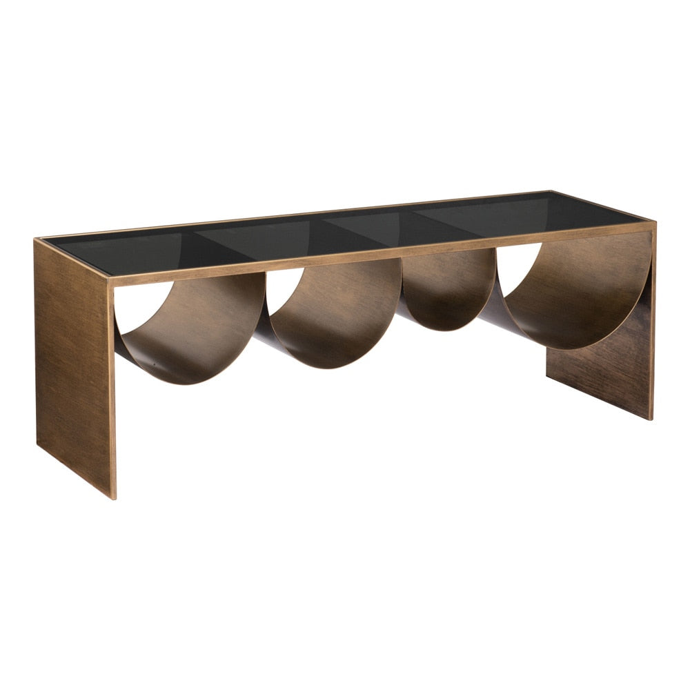 Zuo Modern - Reed Coffee Table Brass & Black - 109842 veiw 1
