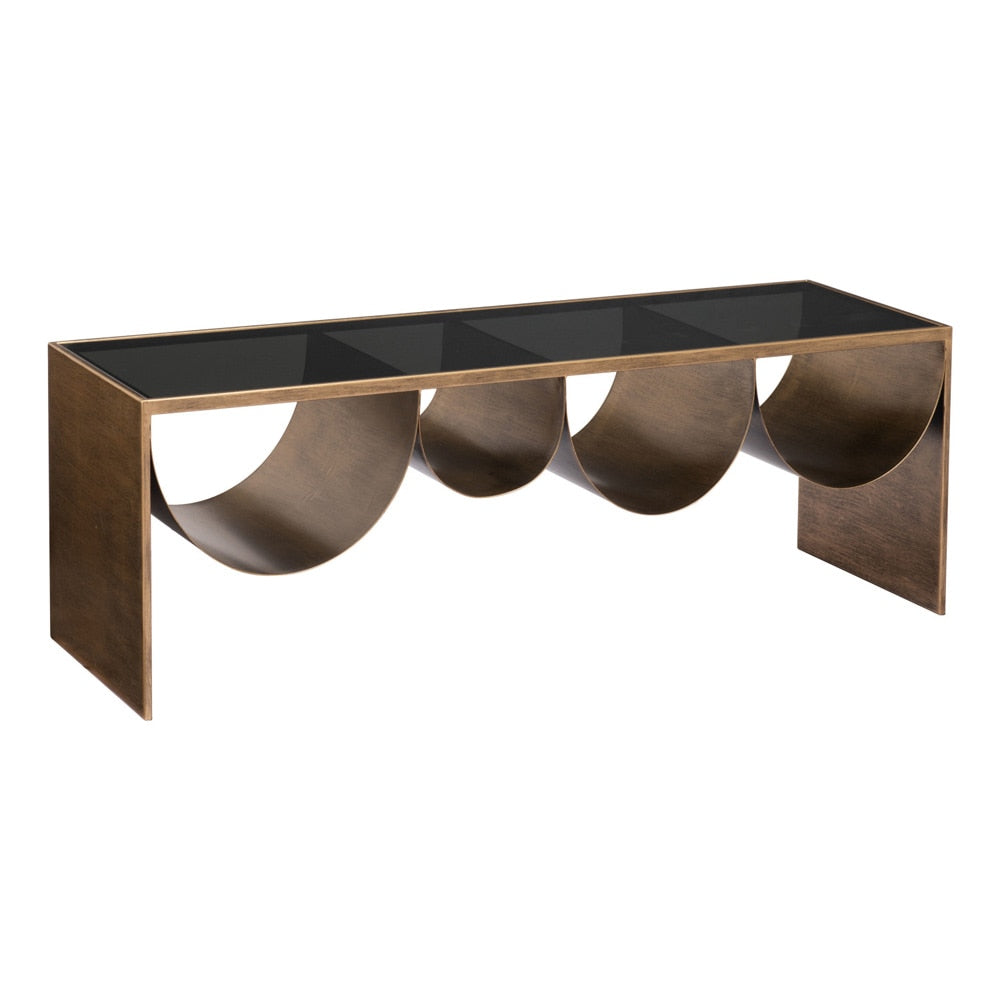 Zuo Modern - Reed Coffee Table Brass & Black - 109842 veiw 4