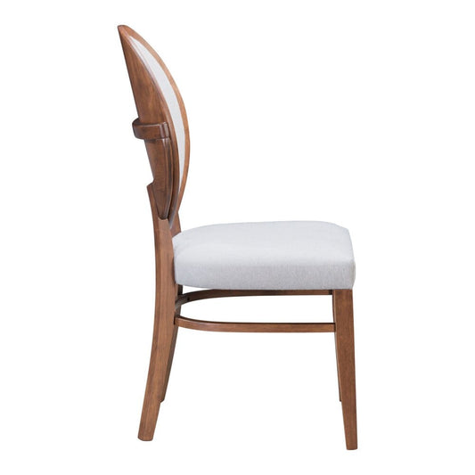 Zuo Modern - Regents Dining Chair (Set of 2) Walnut & Light Gray - 100982 veiw 2