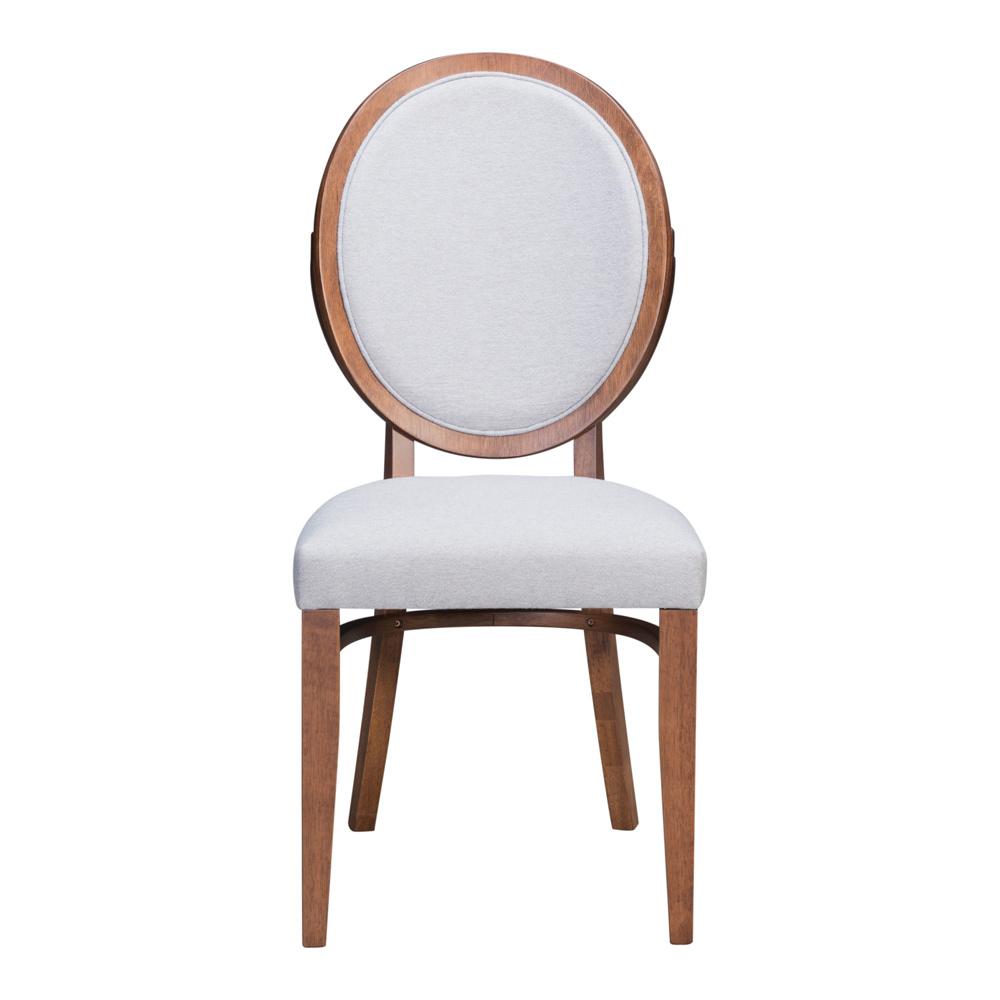 Zuo Modern - Regents Dining Chair (Set of 2) Walnut & Light Gray - 100982 veiw 3