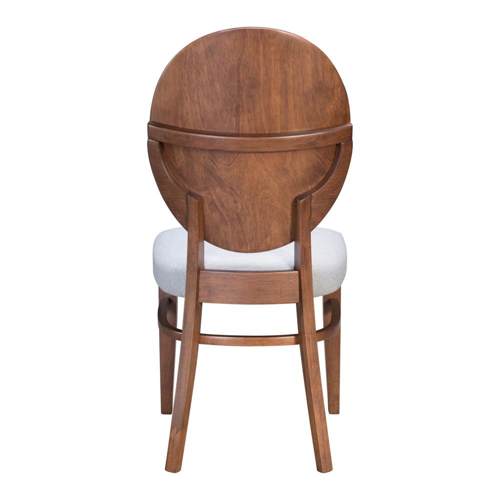 Zuo Modern - Regents Dining Chair (Set of 2) Walnut & Light Gray - 100982 veiw 4
