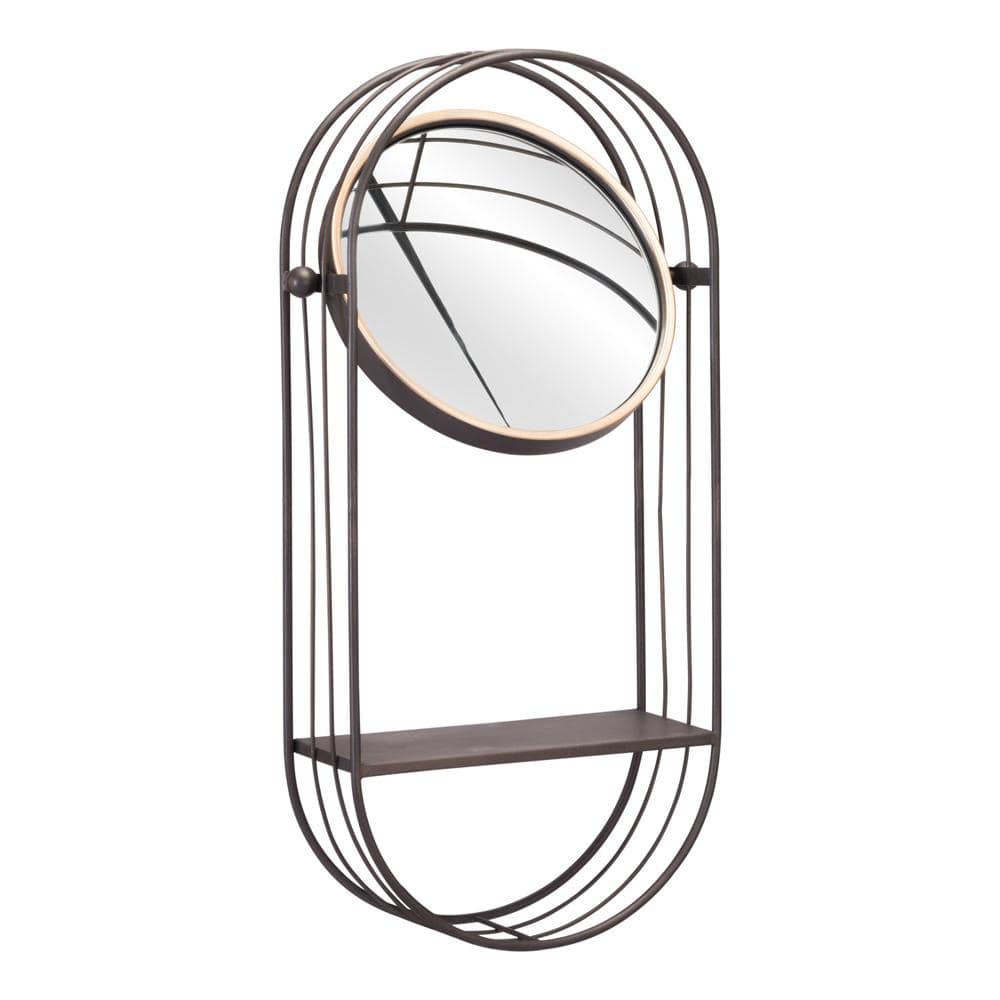 Zuo Modern - Saroni Mirror Shelf Antique Gray - A12234 veiw 4