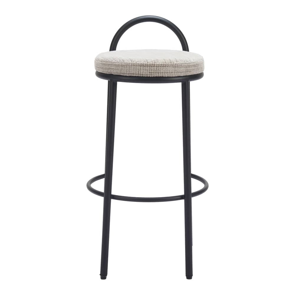 Zuo Modern - Sisal Barstool (Set of 2) Beige Tweed - 110097 veiw 3