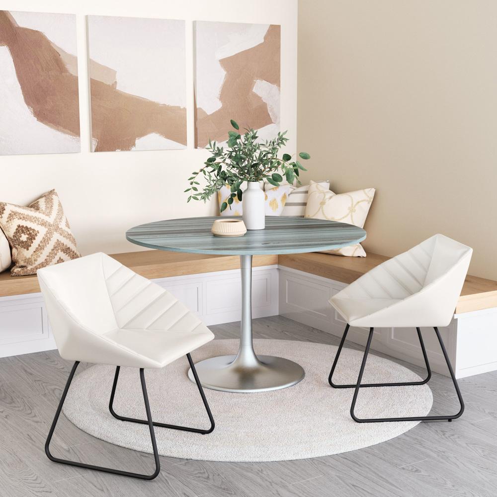 Zuo Modern - Star City Dining Table Gray & Silver - 109446 veiw 5