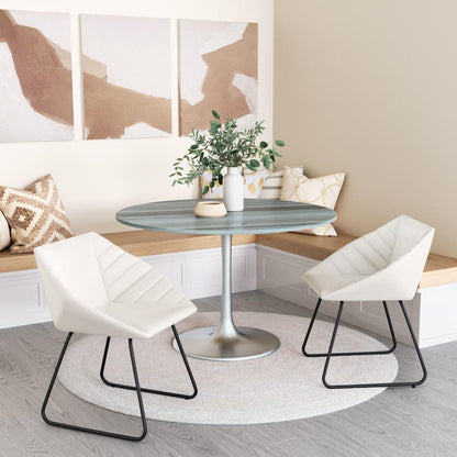 Zuo Modern - Star City Dining Table Gray & Silver - 109446 veiw 5