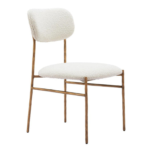 Zuo Modern - Sydhavnen Dining Chair Cream & Gold - 110276 veiw 1