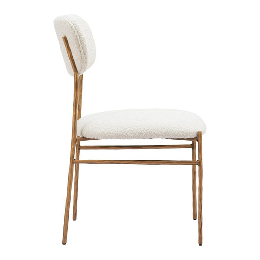 Zuo Modern - Sydhavnen Dining Chair Cream & Gold - 110276 veiw 2
