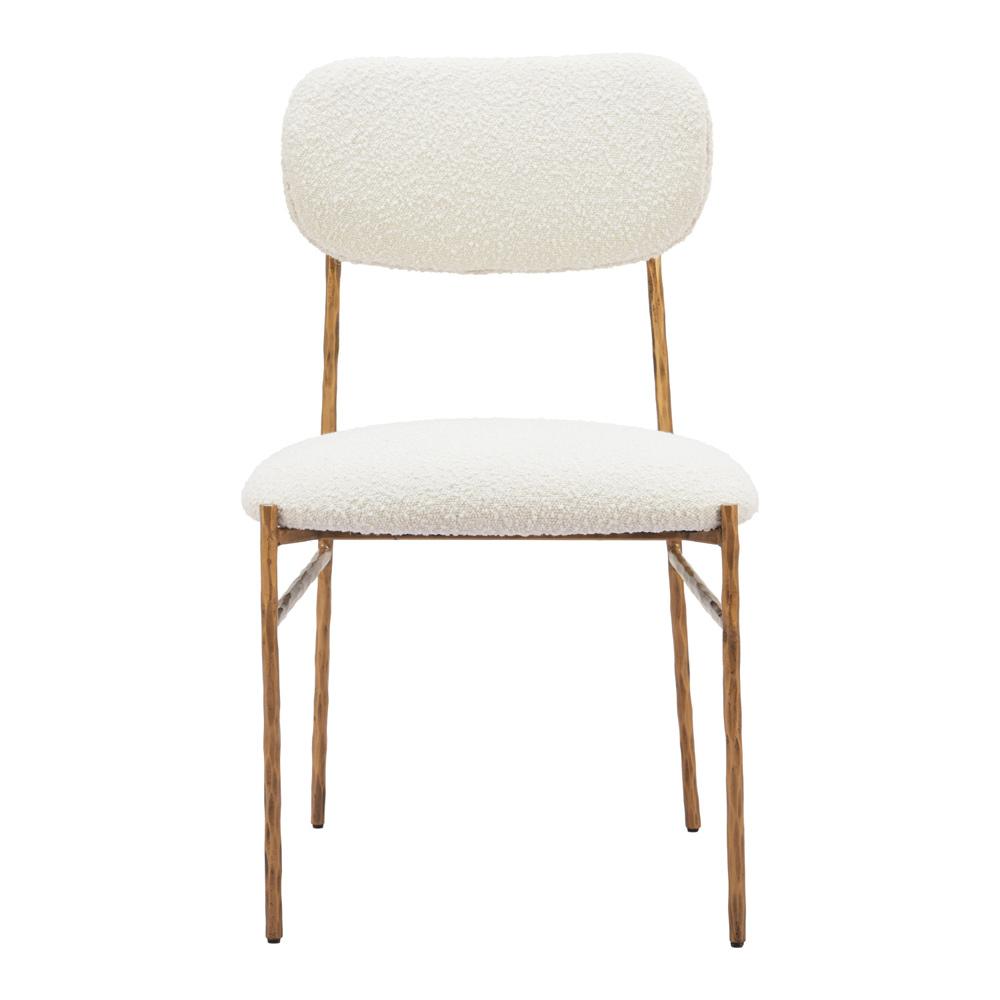 Zuo Modern - Sydhavnen Dining Chair Cream & Gold - 110276 veiw 3