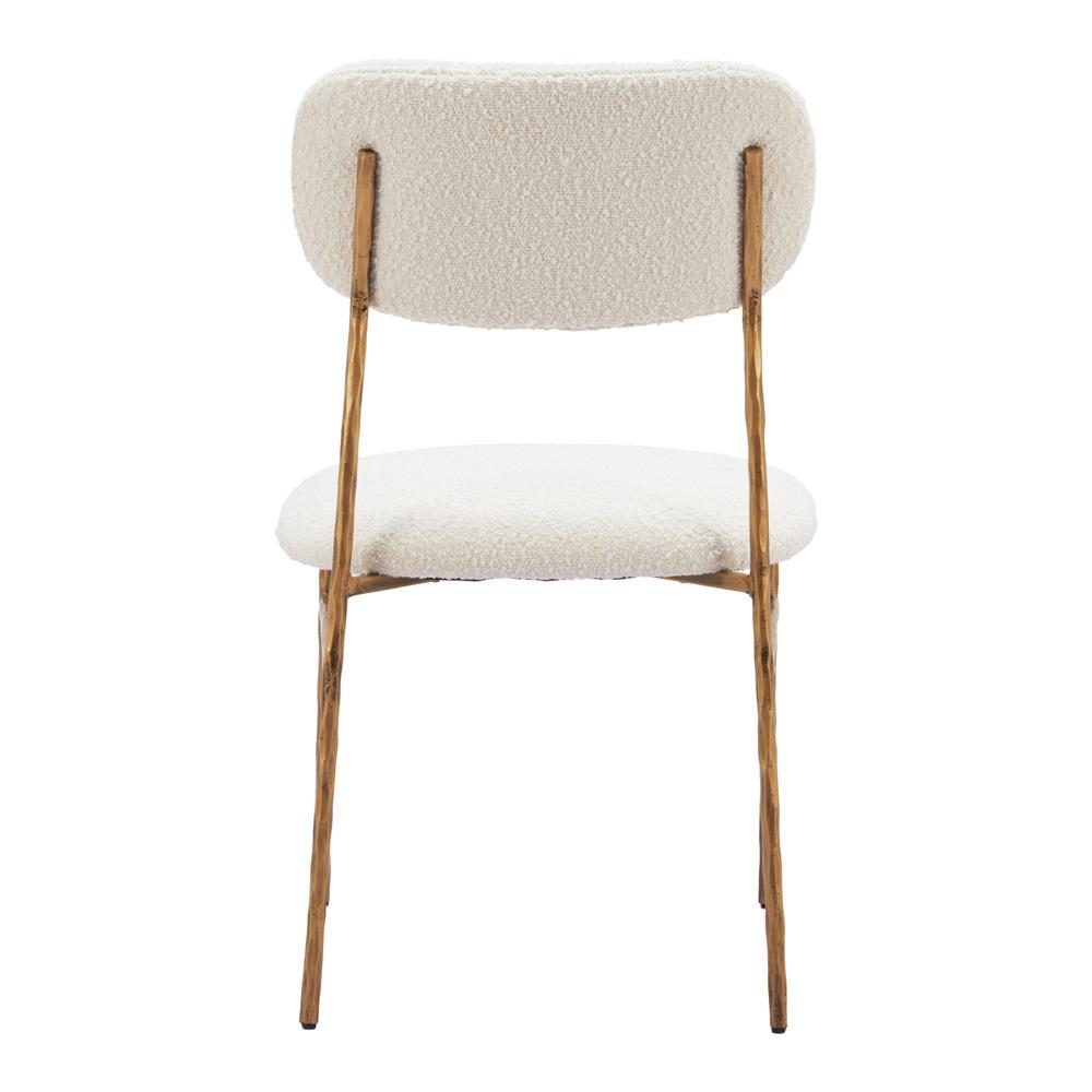 Zuo Modern - Sydhavnen Dining Chair Cream & Gold - 110276 veiw 4