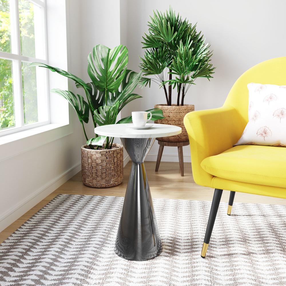 Zuo Modern - Tim Side Table White & Black - 109363 veiw 5