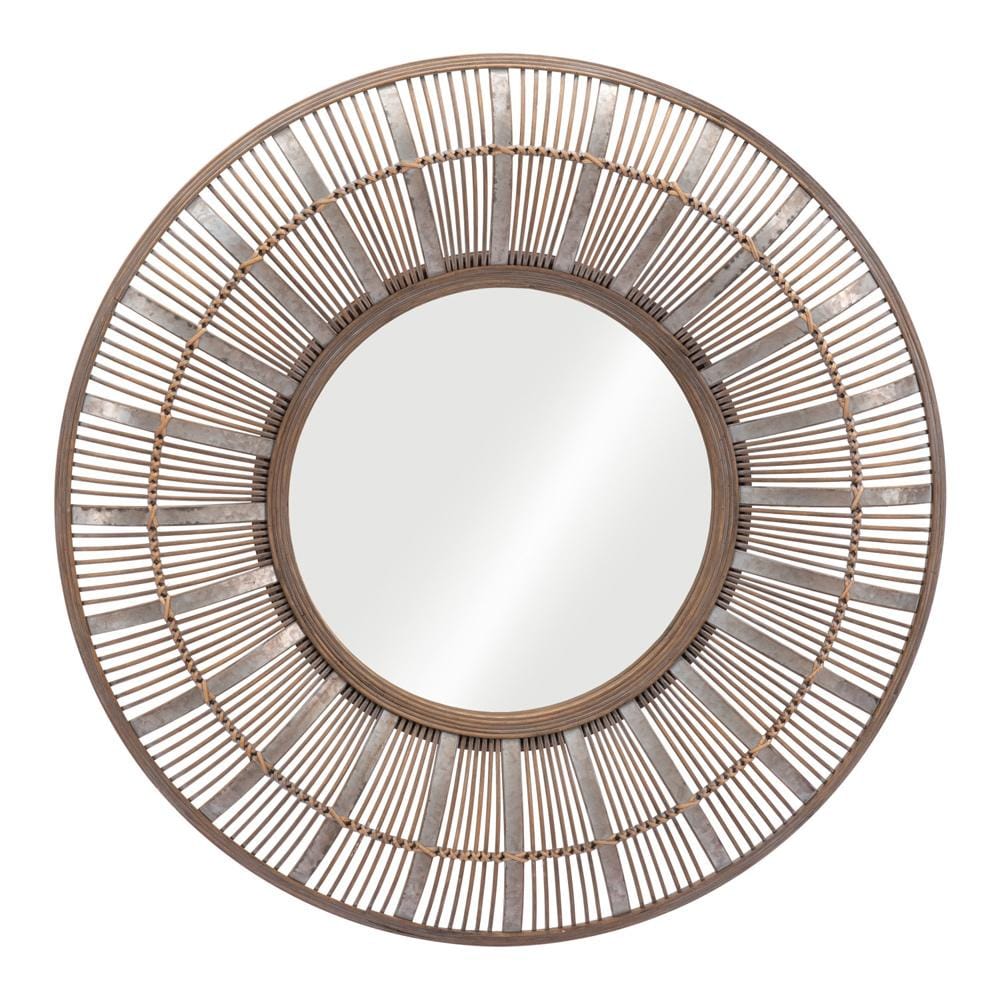 Zuo Modern - Toto Mirror Antique Brown - A12263 veiw 2