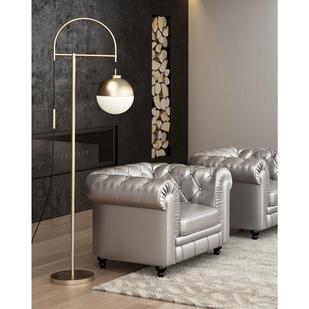 Zuo Modern - Waterloo Floor Lamp White & Bronze - 56053 veiw 5